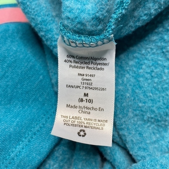 Positive Tees Dream Big Blue Rainbow Crewneck Sweatshirt Size Medium - Picture 4 of 5